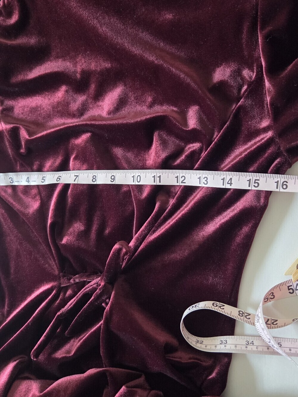 Molly Malloy Velvet Full Length Button-Front Dress in Deep Burgundy Medium - Picture 6 of 10